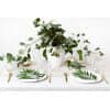 Table Runner - Printed Organza, White, 0.48 x 9M