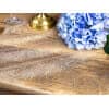 Table Runner - Printed Organza, White, 0.48 x 9M
