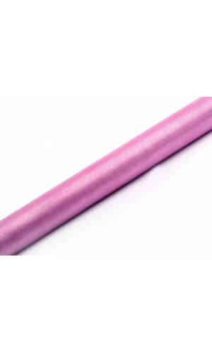 Table Runner - Organza Plain, Pink, 0.36 x 9M 