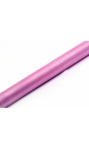 Table Runner - Organza Plain, Pink, 0.36 x 9M 