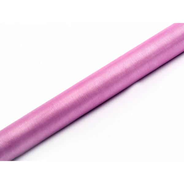 Table Runner - Organza Plain, Pink, 0.36 x 9M
