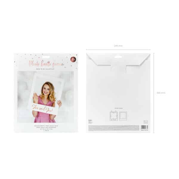 Slefie Photo Frame She Said Yes, Rose Gold, 50 x 59.5cm