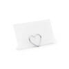 Place Card Holders Hearts, Silver, 2.5 cm (1 pkt / 10 pc.)