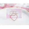 Place Card Holders Hearts, Rose Gold, 2.5 cm (1 pkt / 10 pc.)