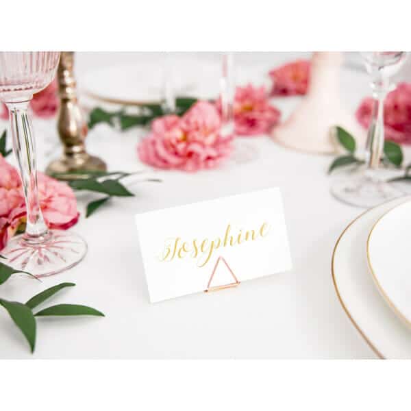 Place Card Holders Triangles, Rose Gold, 2.3 cm (1 pkt / 10 pc.)