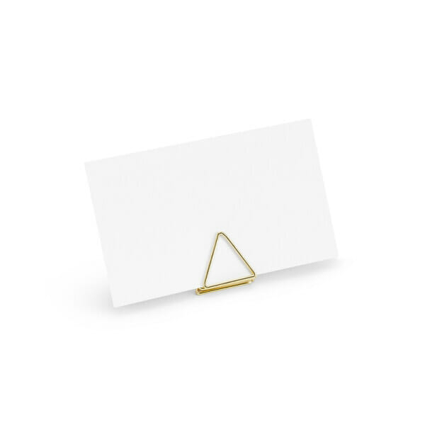 Place Card Holders Triangles, Gold, 2.3 cm (1 pkt / 10 pc.)
