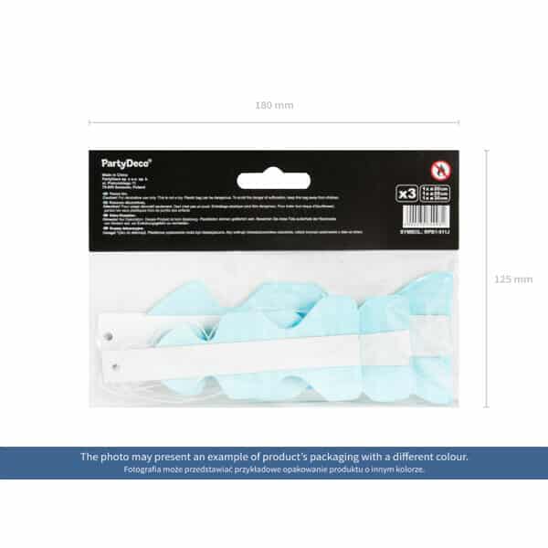 Tissue Fan, White, 20-30cm (1 pkt / 3 pc.)