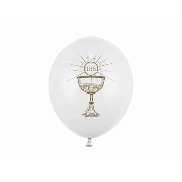 IHS Latex Balloon 30cm Pastel Pure White (Assorted Design) - 1pc