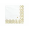 Napkins First Communion / Confirmation 33x33cm, Gold (1 pkt / 20 pc.)