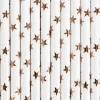 Paper Straws, Light Rose Gold, 19.5cm (1 pkt / 10 pc.)