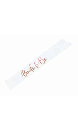 Sash Bride To Be, White, 75cm