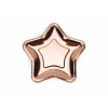 Paper Plates Star, Rose Gold, 18cm (1 pkt / 6 pc.)