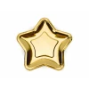Paper Plates Star, Gold, 18cm (1 pkt / 6 pc.)