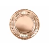 Round Paper Plates, Rose Gold, 18cm (1 pkt / 6 pc.)