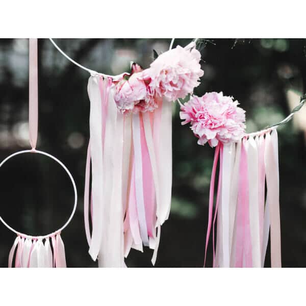 Satin Ribbon, White, 12mm (Sold Per Metre)