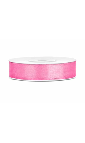 Satin Ribbon, Pink, 12mm (Sold Per Metre)