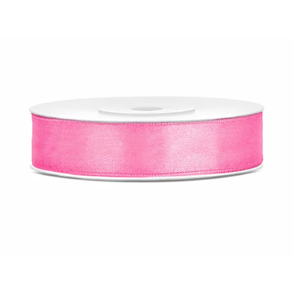 Satin Ribbon, Pink, 12mm (Sold Per Metre)