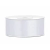 Satin Ribbon, White, 25mm (Sold Per Metre)