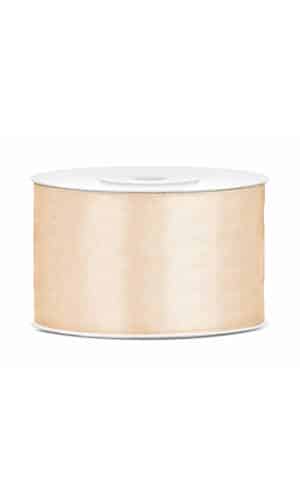 Satin Ribbon, Cream, 38mm (Sold Per Metre)