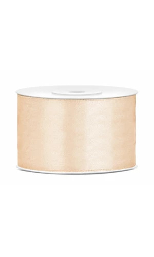 Satin Ribbon, Cream, 38mm (Sold Per Metre)