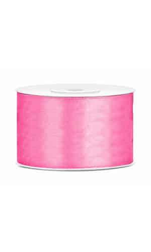 Satin Ribbon, Pink, 38mm (Sold Per Metre)