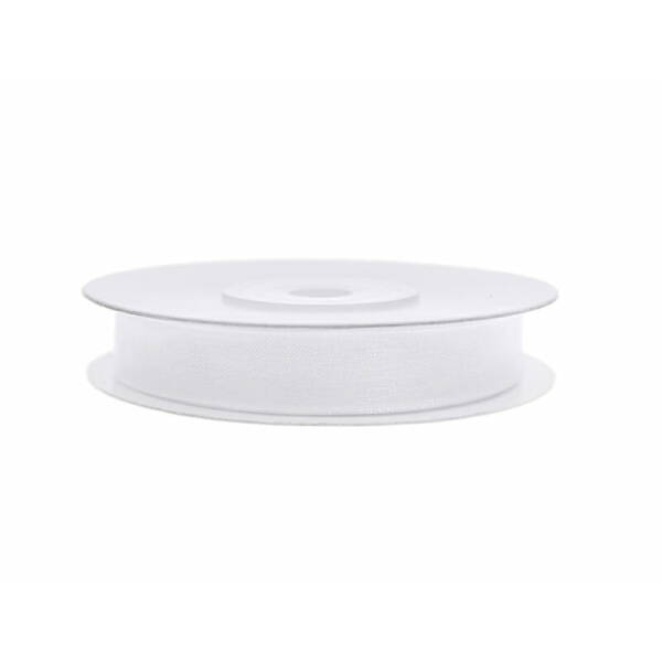 Chiffon Ribbon, White, 6mm/25M
