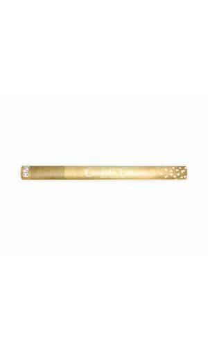 Confetti Cannon With Hearts, Gold, 60cm
