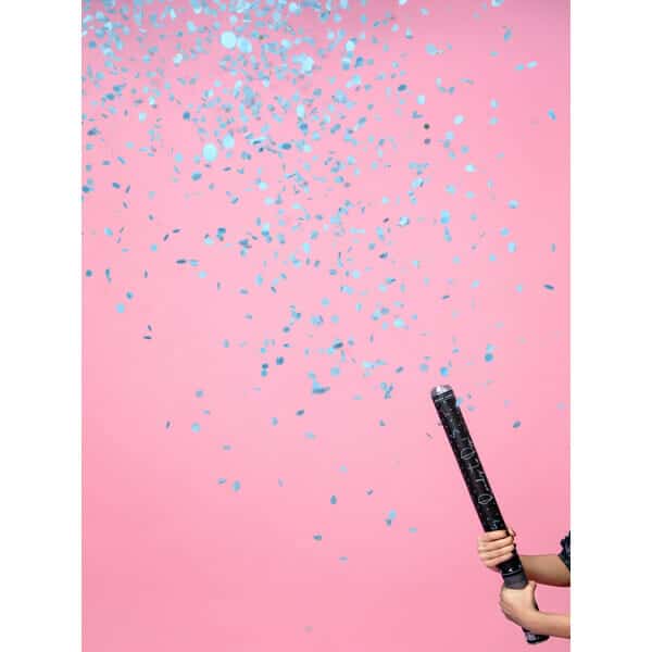 Gender Reveal Confetti Cannon - Ready To Pop, Blue, 60cm