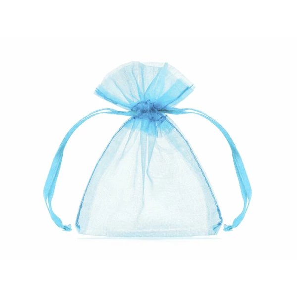 Organza Pouches, Sky-Blue, 10cm (1 pkt / 10 pc.)