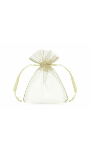 Organza Pouches, Cream, 10cm (1 pkt / 10 pc.)