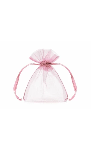 Organza Pouches, Pink, 10cm (1 pkt / 10 pc.)
