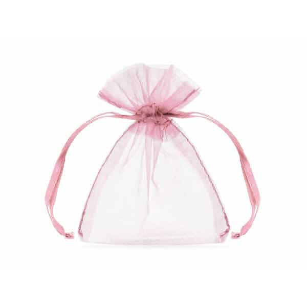 Organza Pouches, Pink, 10cm (1 pkt / 10 pc.)