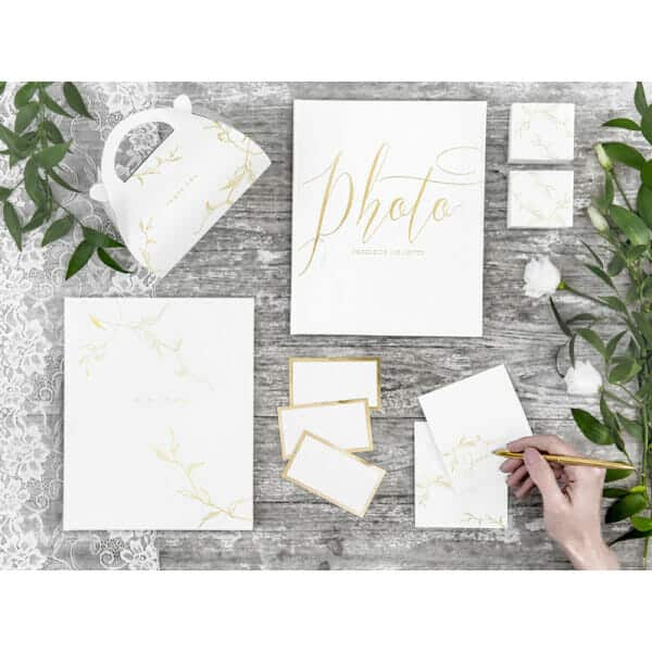 Place Cards - Frame, Gold, 9.5x5.5cm (1 pkt / 10 pc.)