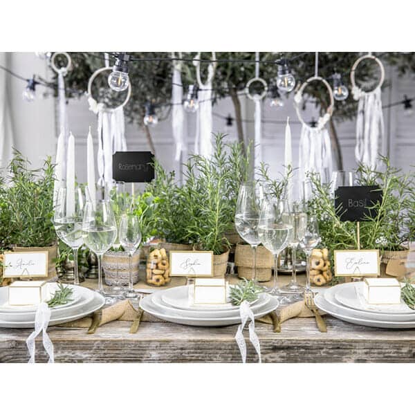 Place Cards - Frame, Gold, 9.5x5.5cm (1 pkt / 10 pc.)