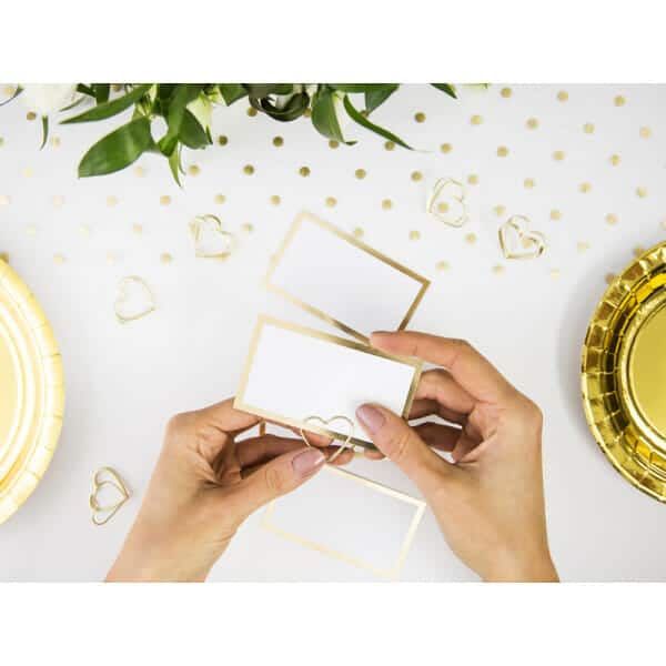 Place Cards - Frame, Gold, 9.5x5.5cm (1 pkt / 10 pc.)