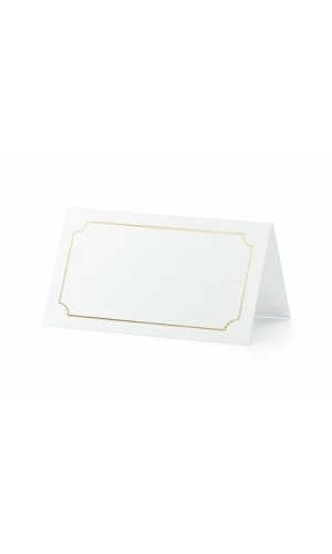 Place Cards - Frame, Gold, 9.5x5.5cm (1 pkt / 10 pc.)