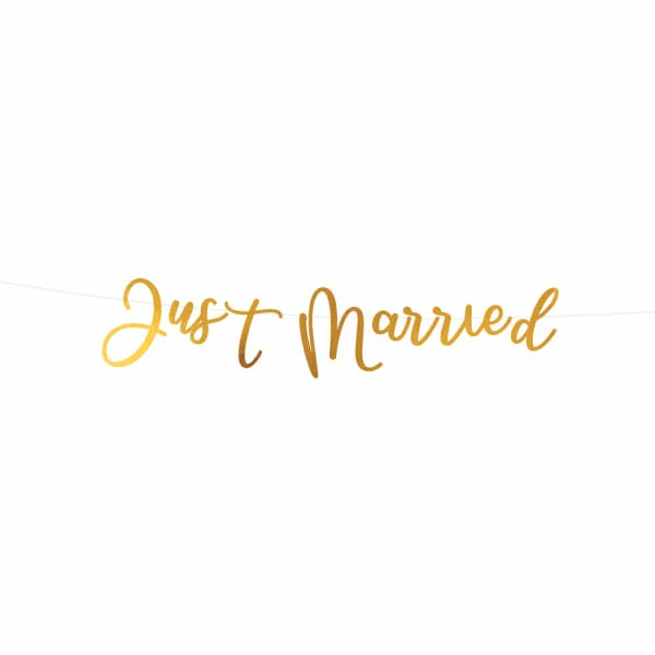 Wedding Letter Banner "Just Married" -  91.5cm