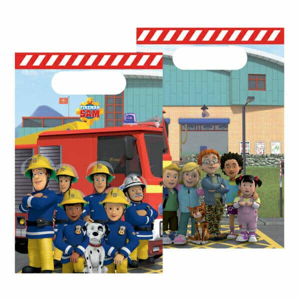 Fireman Sam Paper Party Bags 15.8cm x 23.6cm - 8pk