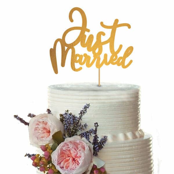 Wedding Cake Topper "Just Married"