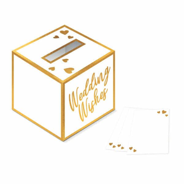 Wedding Wishes Box  (25x25x25cm) with 40 Cards