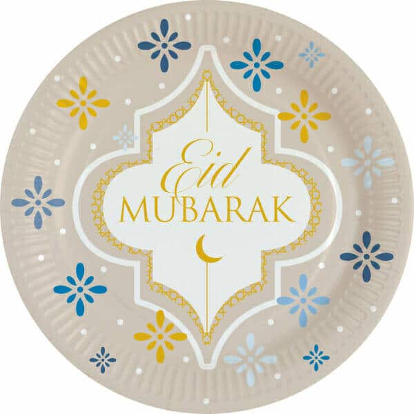 Eid Ramadan Round Plattes - 23cm