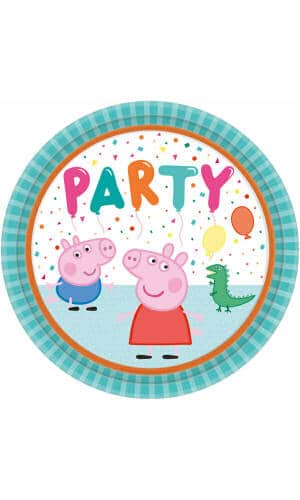 Peppa Pig Party Plates 22.8cm - 8pk