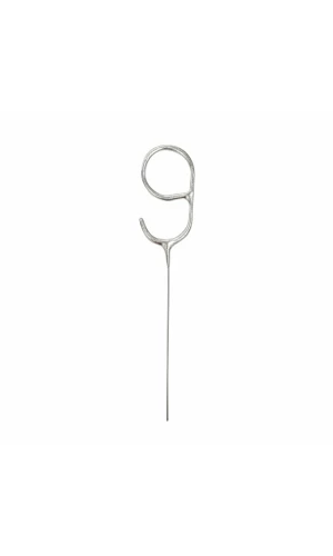 Birthday Silver Glitz Sparkler 17.8cm - Number 9