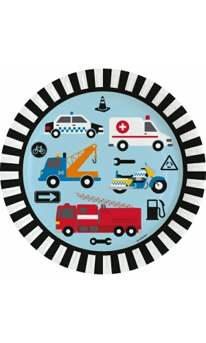 On the Road Paper Plates 22.8cm - 8pk