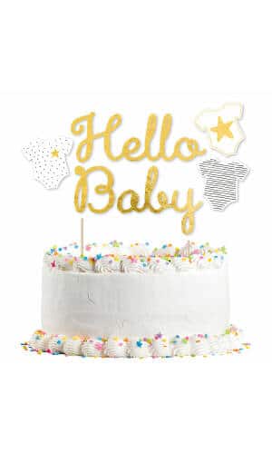 Hello Baby Cake Topper
