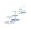 White Plastic Cup Cake Stand with 5 Tier