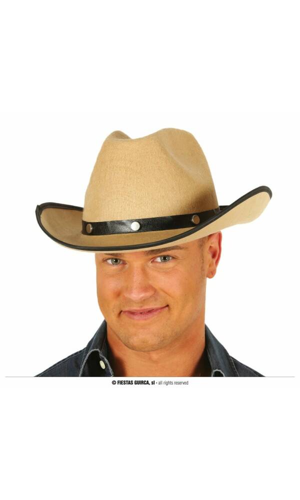 Light Brown Felt Cowboy Hat - Adult One Size