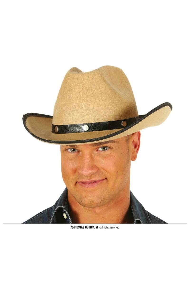Light Brown Felt Cowboy Hat - Adult One Size