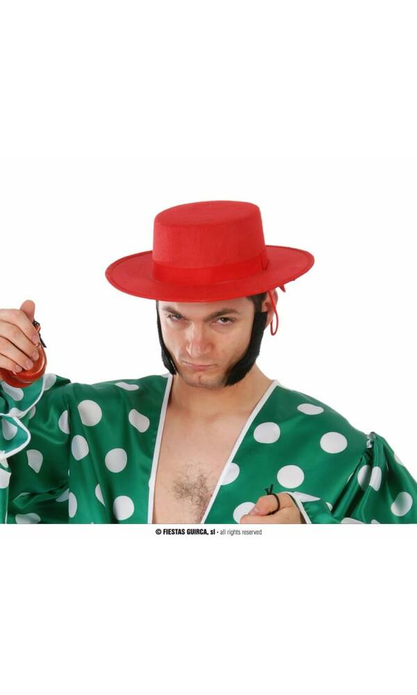 Cordobes Red Felt Hat - Adult One Size