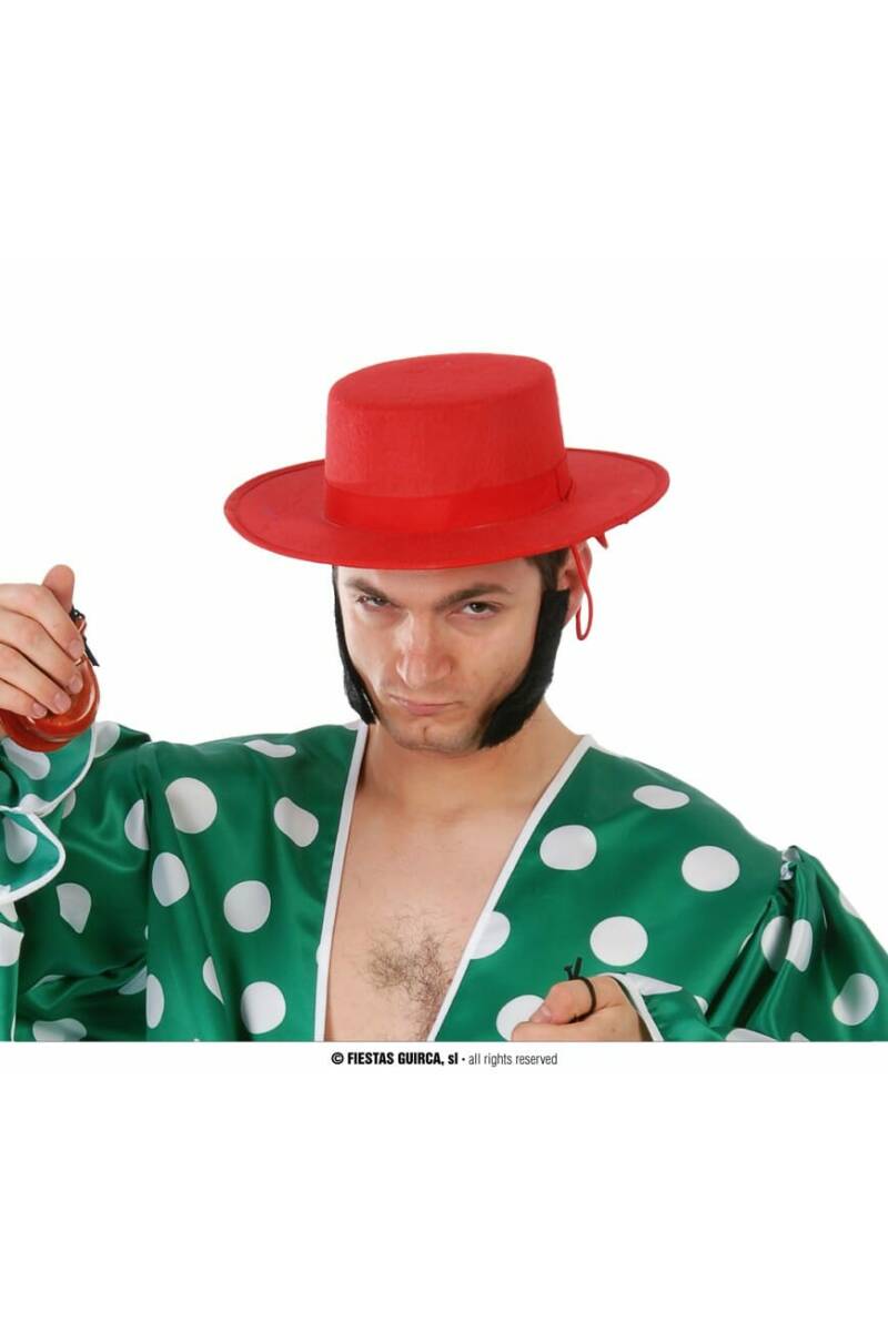 Cordobes Red Felt Hat - Adult One Size